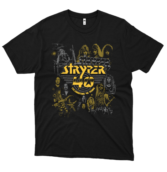 Stryper (Camiseta Preta) - Stryper 40 Anos