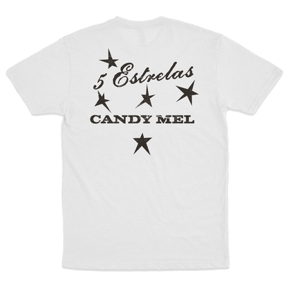 Candy Mel (Camiseta Branca) - Estrelas
