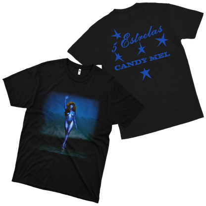 Candy Mel (Camiseta Preta) - Estrelas II