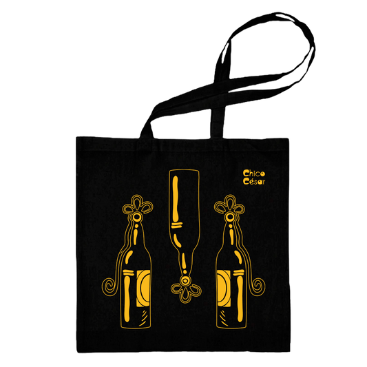Chico César (Totebag Preta) - Garrafas