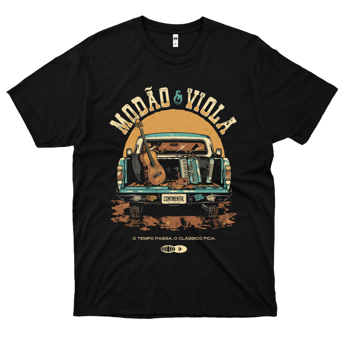 Continental (Camiseta Preta) - Modão de Viola