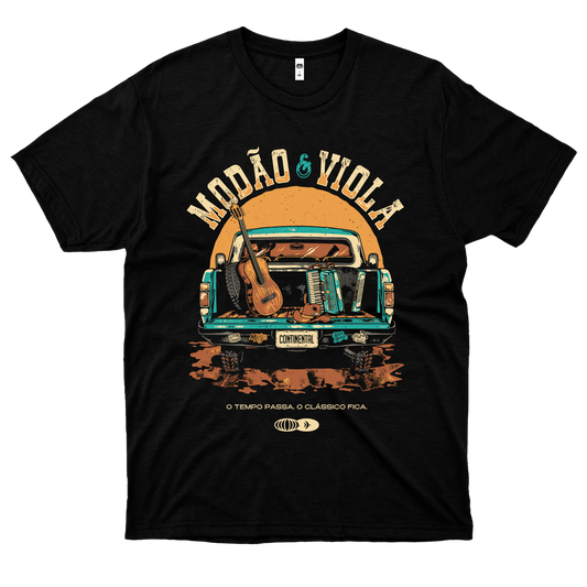 Continental (Camiseta Preta) - Modão de Viola