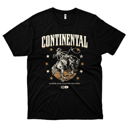 Continental (Camiseta Preta) - Raízes