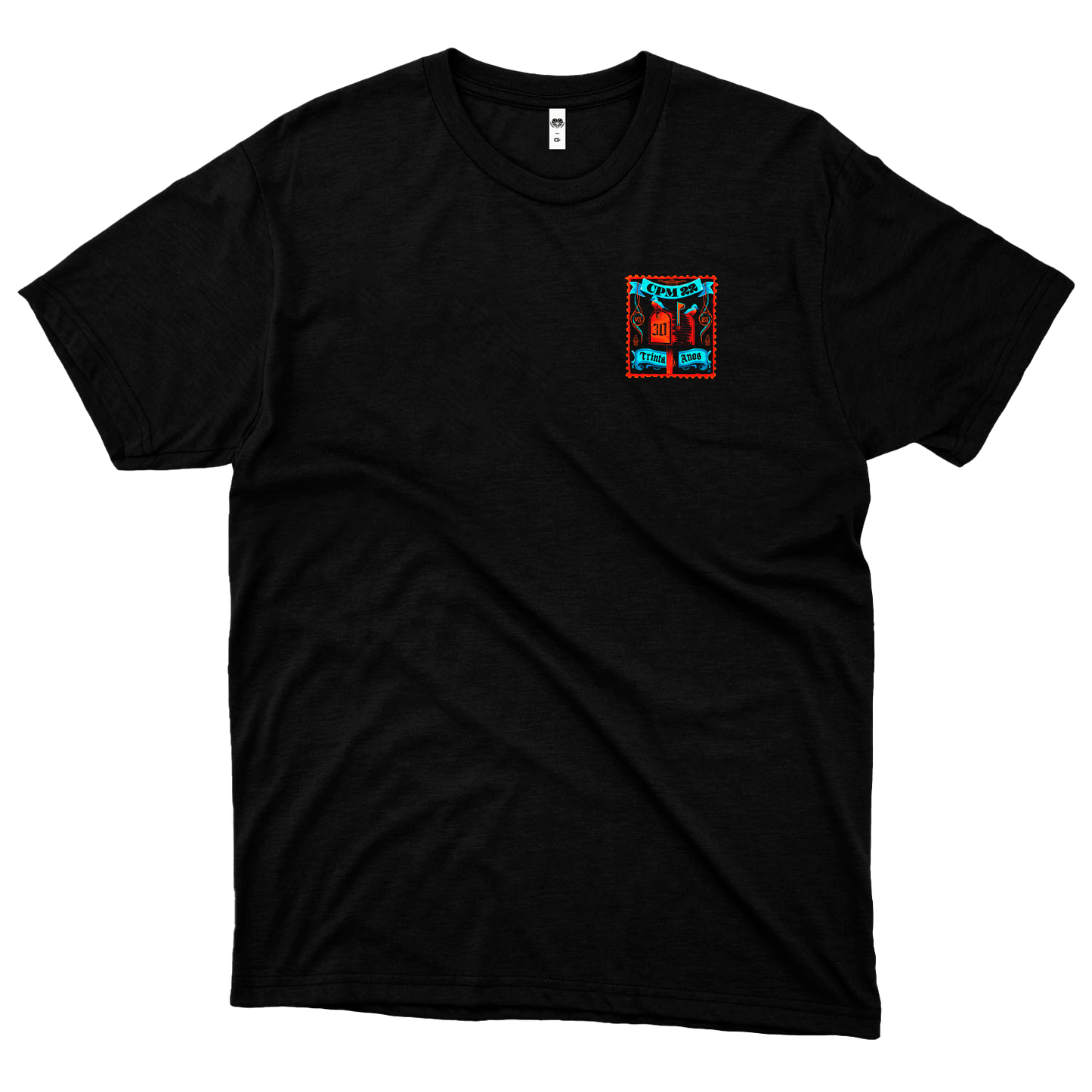 CPM 22 (Camiseta) - 30 Anos Logo Pequeno