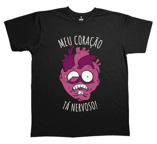 Frango Fino (Camiseta) - Meu Coração Tá Nervoso (Frente)