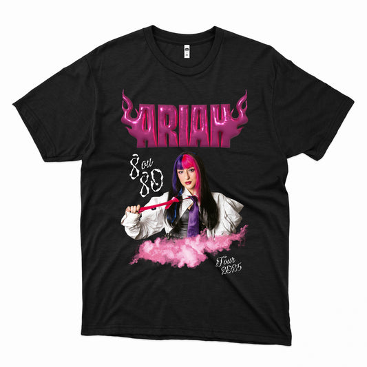 Ariah (Camiseta Infantil Preta) - 8 ou 80