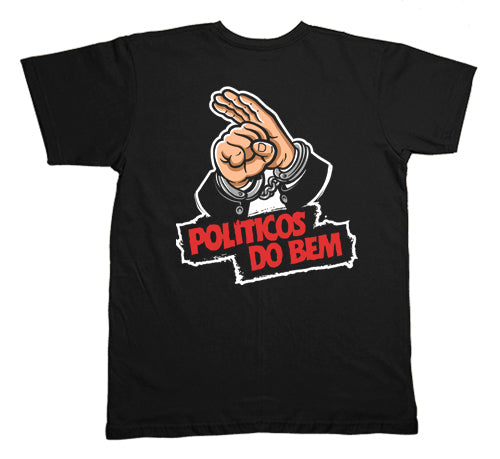 Políticos do Bem (Camiseta) - Logo Pequeno