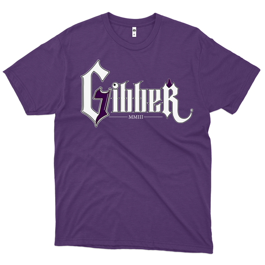 Gibber (Camiseta Roxa)  - Logo Grande