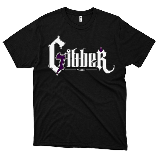 Gibber (Camiseta Preta)  - Logo Grande