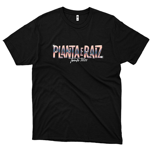 Planta e Raiz (Camiseta Preta) - Tour 2025