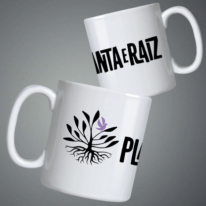 Planta e Raiz (Caneca Branca) - Logo