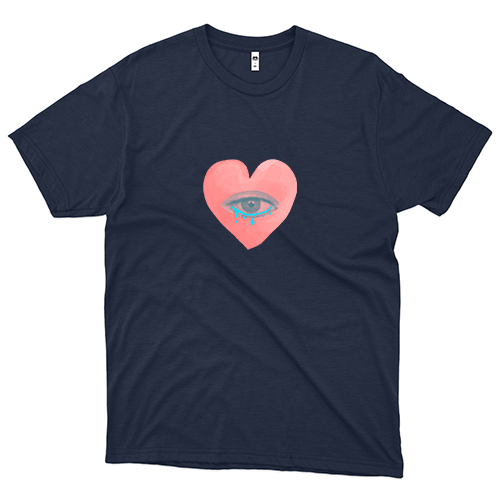 Heart (Camiseta Azul Marinho) - Coração