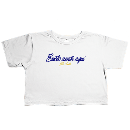 Julia Smith (Cropped Branco) - Existe Amor Aqui