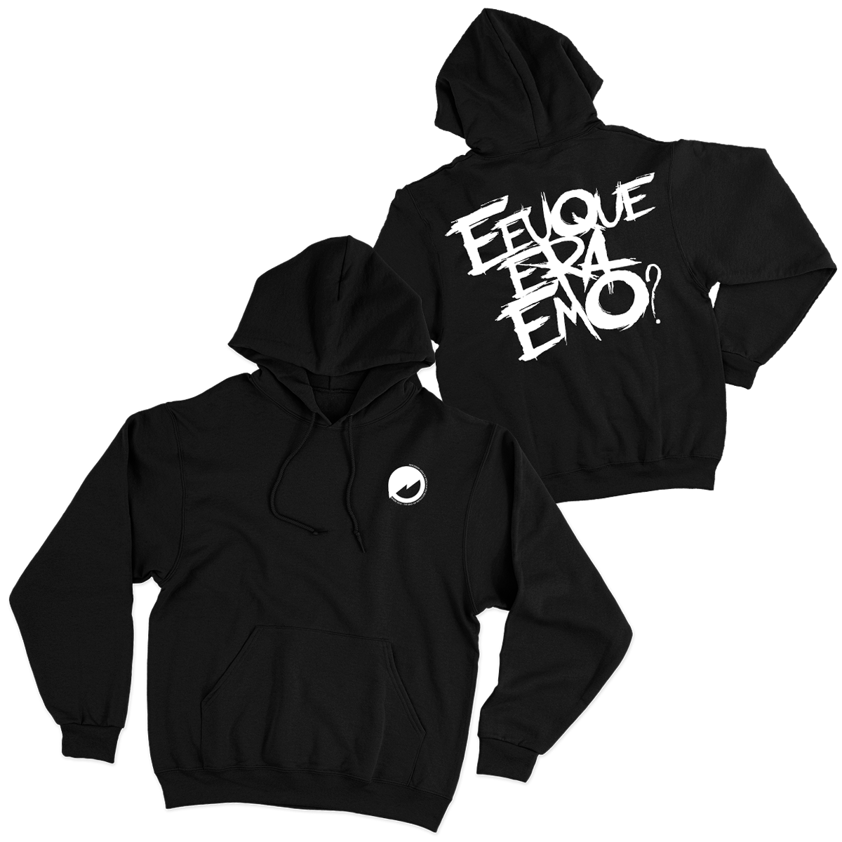 E Eu Que Era Emo (Moletom Canguru Preto) - E Eu Que Era Emo?