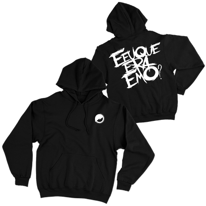 E Eu Que Era Emo (Moletom Canguru Preto) - E Eu Que Era Emo?