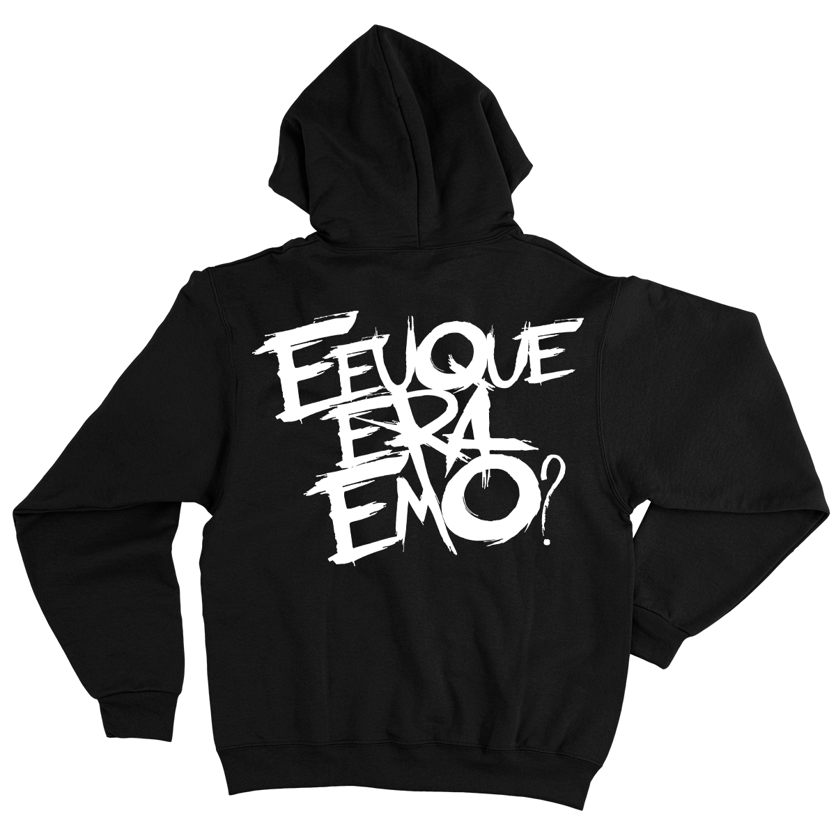 E Eu Que Era Emo (Moletom Canguru Preto) - E Eu Que Era Emo?