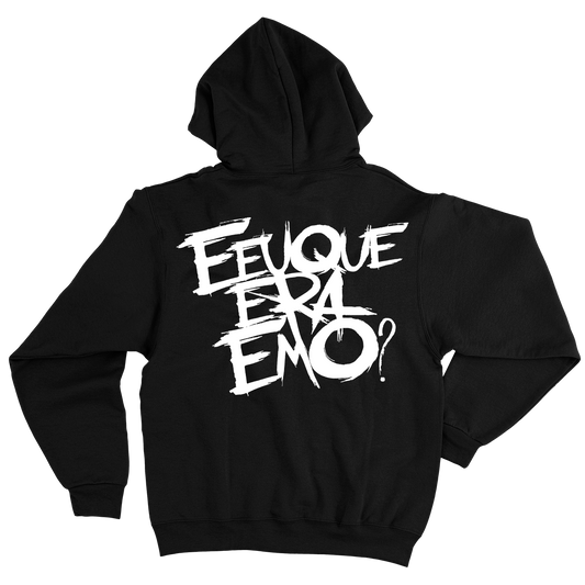 E Eu Que Era Emo (Moletom Canguru Preto) - E Eu Que Era Emo?