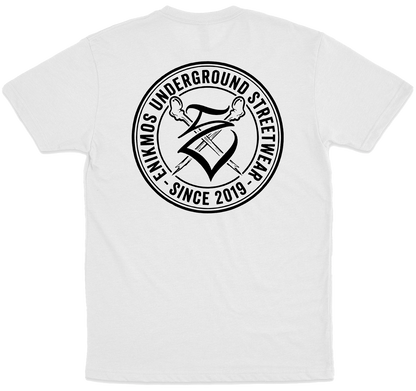 Enikmos (Camiseta Branca)  - Logo Enikmos