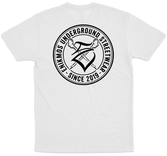 Enikmos (Camiseta Branca)  - Logo Enikmos