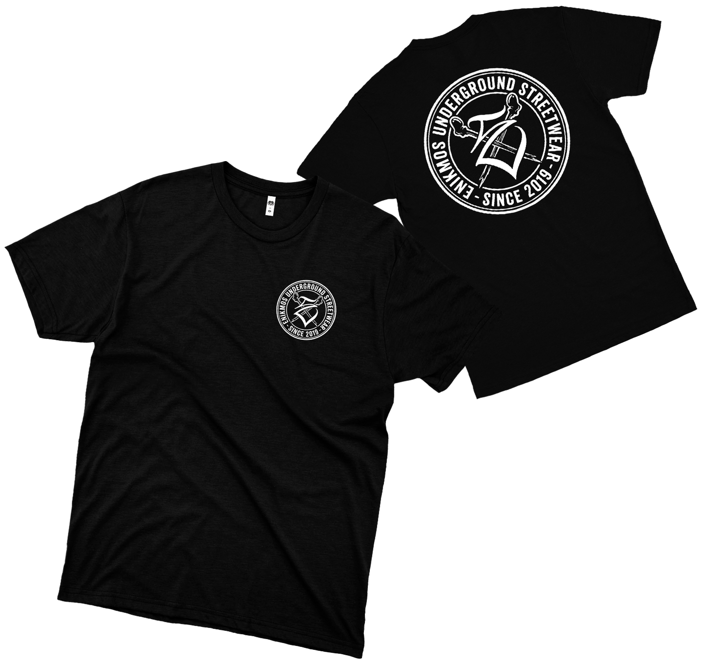 Enikmos (Camiseta Preta)  - Logo Enikmos