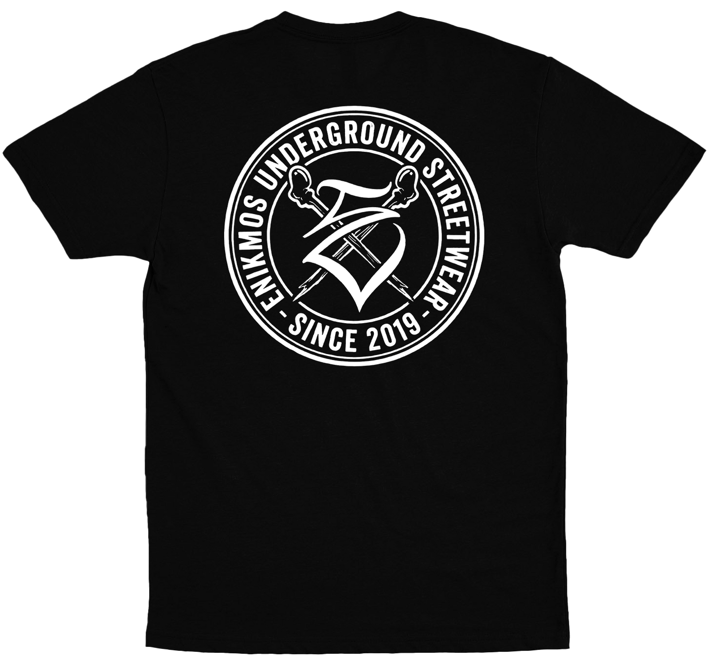 Enikmos (Camiseta Preta)  - Logo Enikmos