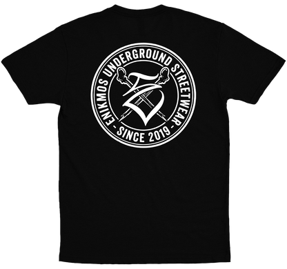 Enikmos (Camiseta Preta)  - Logo Enikmos