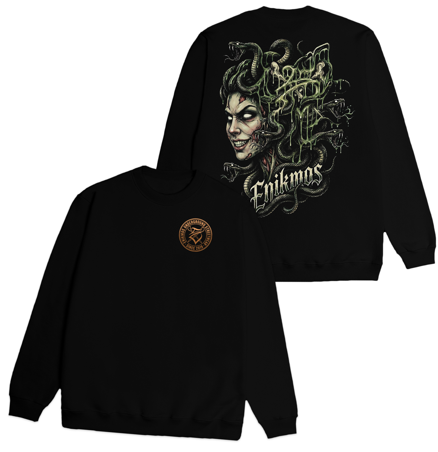 Enikmos (Moletom Careca Preto) - Medusa