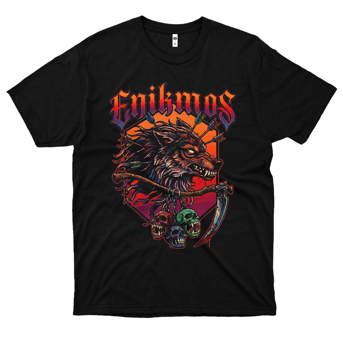 Enikmos (Camiseta Preta)  - Wolf