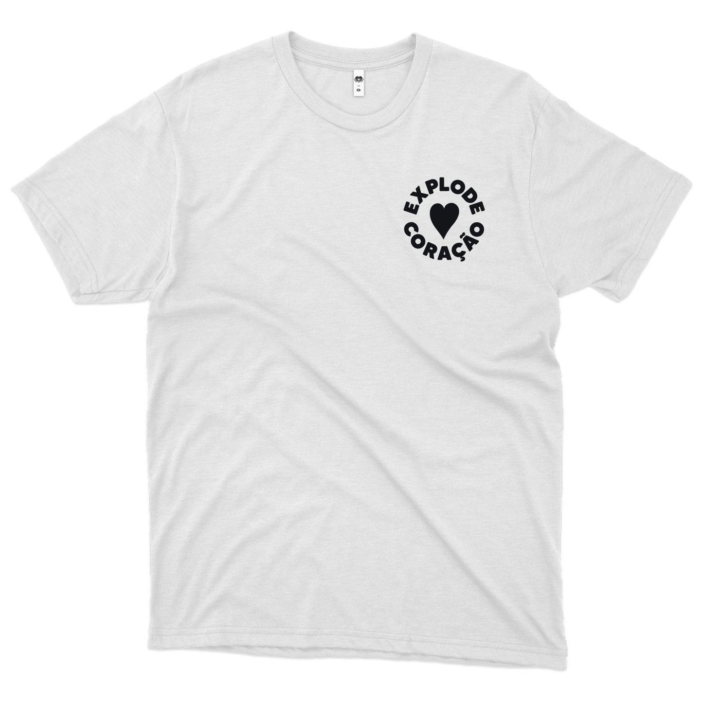 Bloco Explode Coração (Camiseta Branca)  - Coração