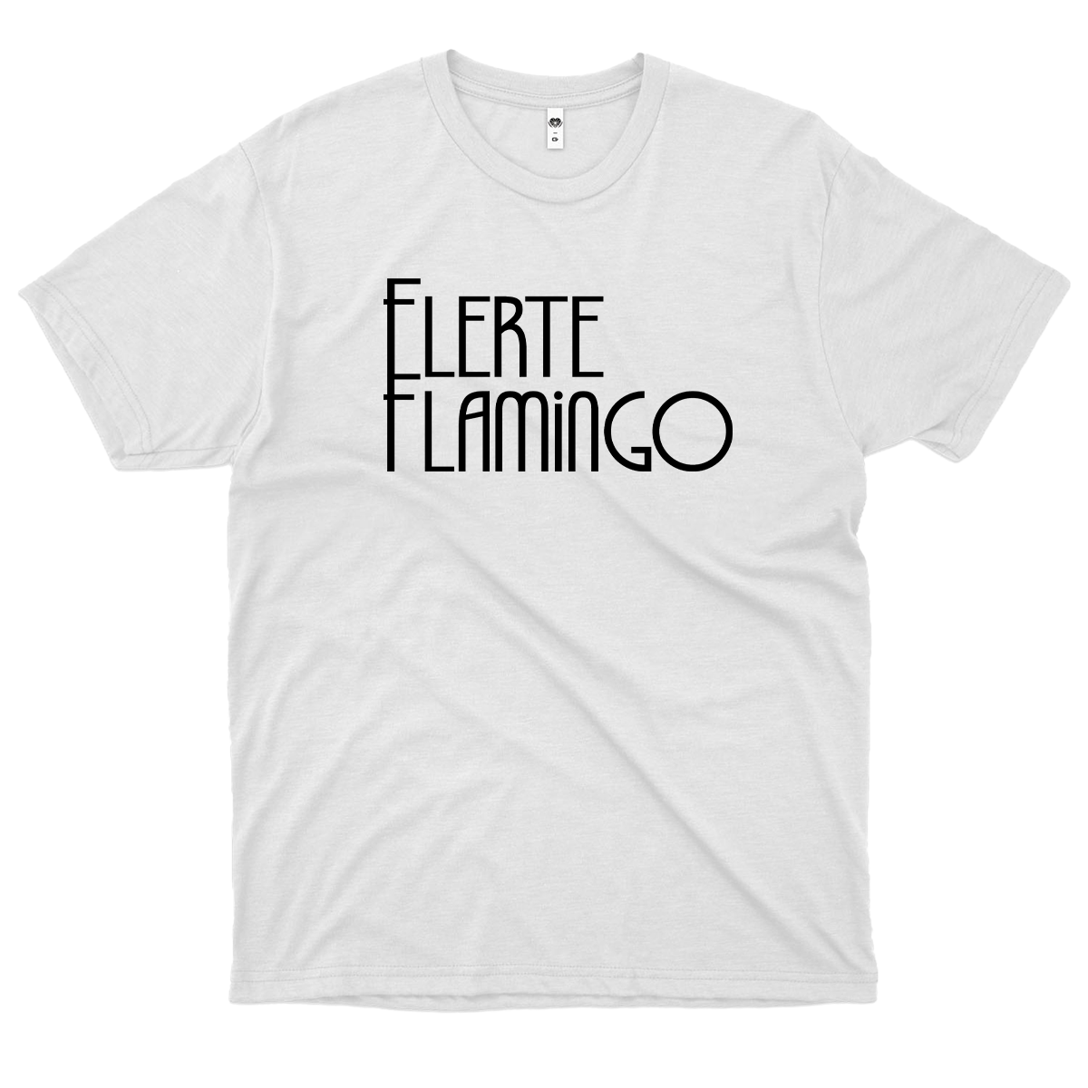 Flerte Flamingo (Camiseta Branca) - Logo II