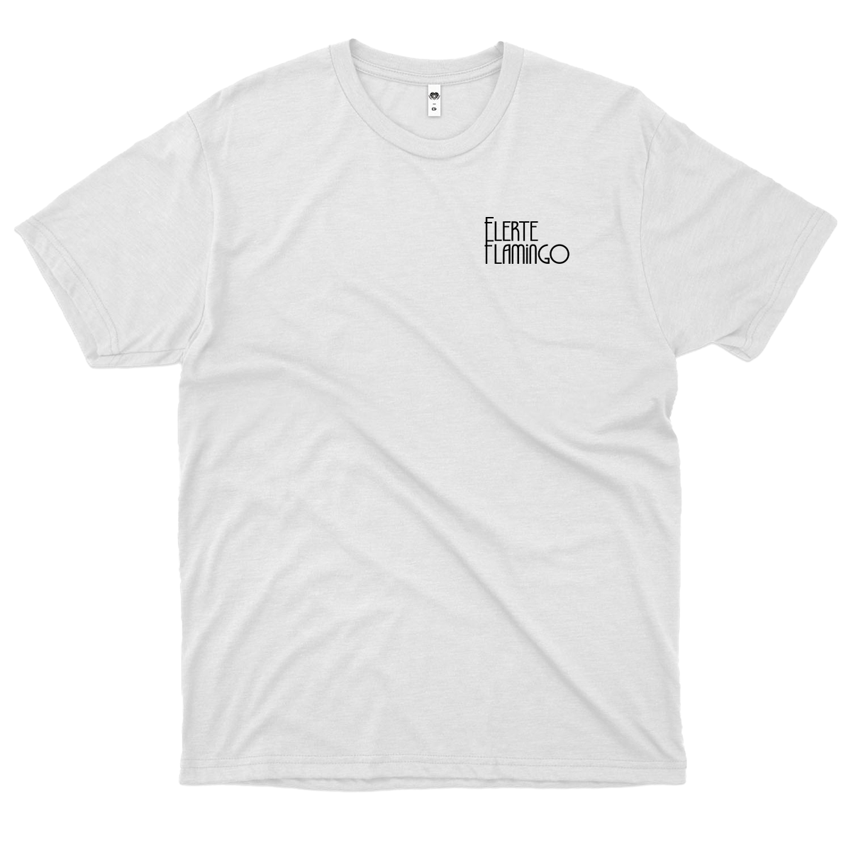 Flerte Flamingo (Camiseta Branca) - Logo