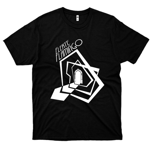 Flerte Flamingo (Camiseta Preta) - Porta