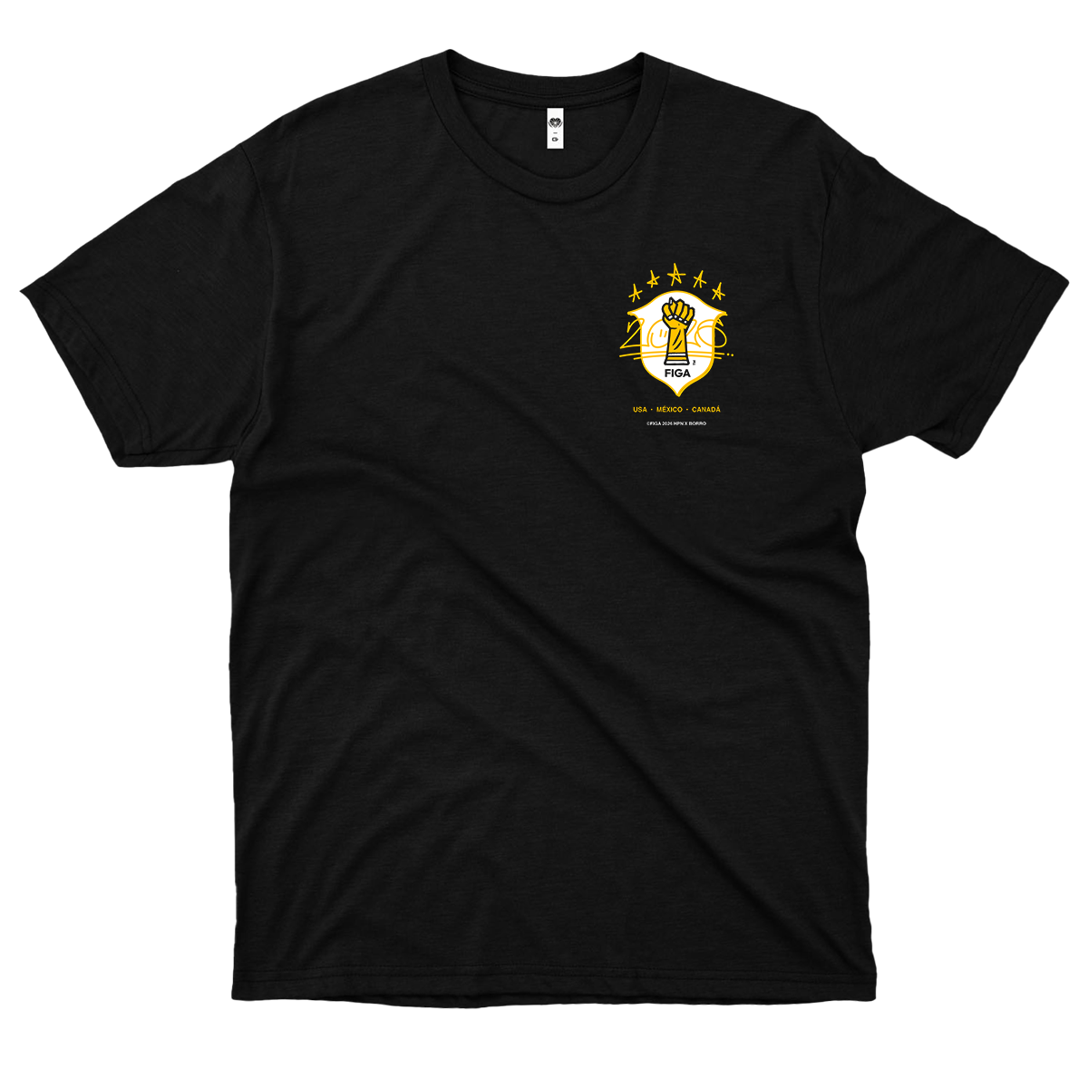 HPN (Camiseta Preta)  - Copa da Figa + Poster da Copa