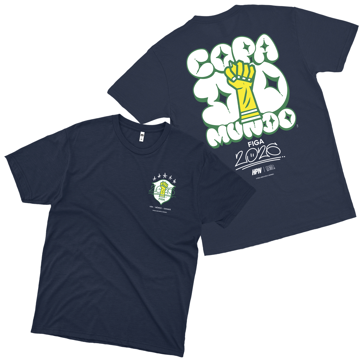 HPN (Camiseta Azul Marinho)  - Copa da Figa + Poster da Copa
