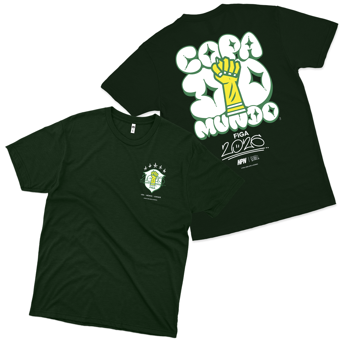 HPN (Camiseta Verde Floresta)  - Copa da Figa + Poster da Copa