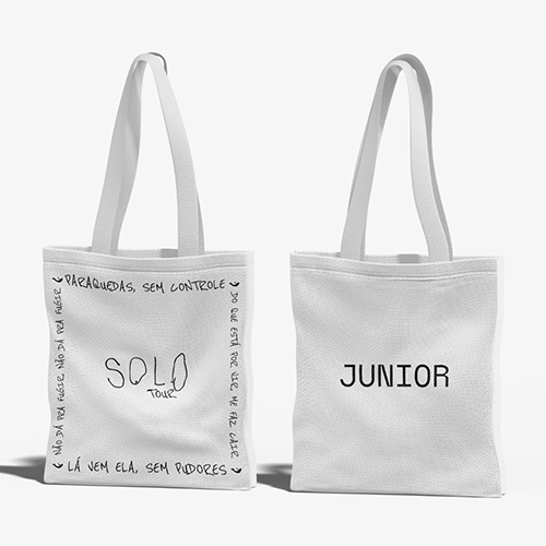 Junior (Tote Bag Branca) - Paraquedas II