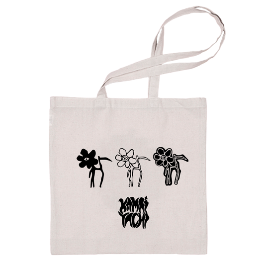 Kamatachi Acústico ( Tote Bag Algodão Cru) - Flores