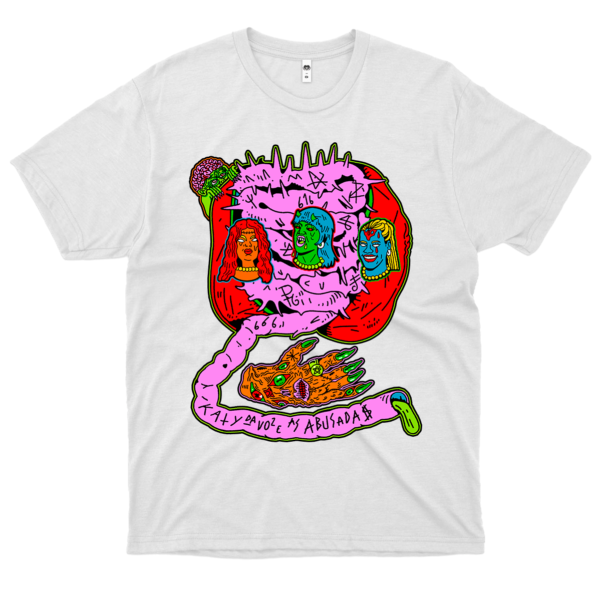 Katy da Voz e as Abusadas  (Camiseta Branca) - Sandra Eletrônica