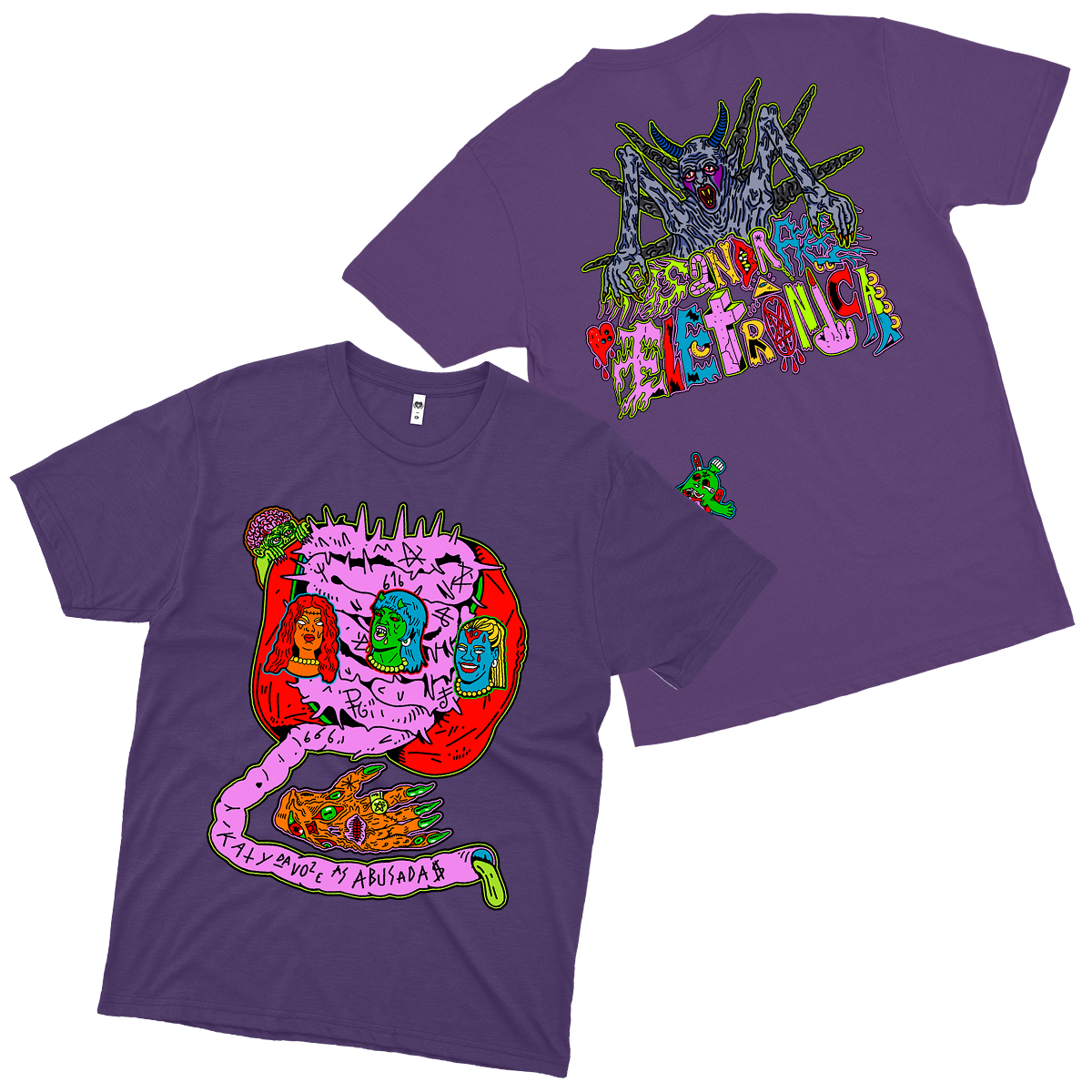 Katy da Voz e as Abusadas  (Camiseta Roxa) - Sandra Eletrônica