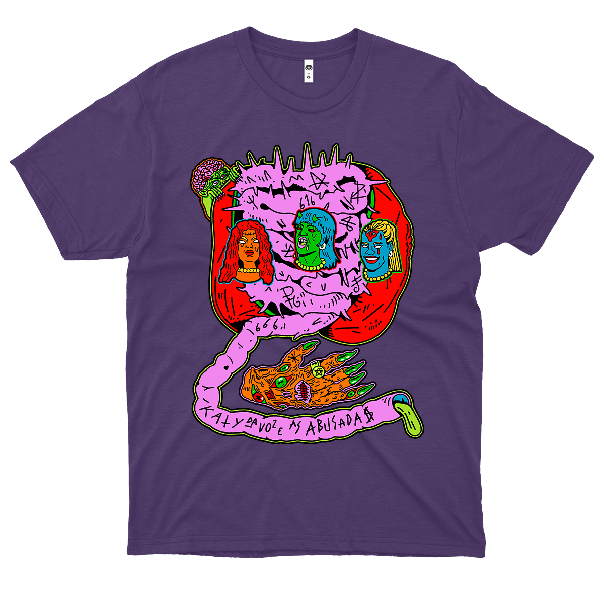 Katy da Voz e as Abusadas  (Camiseta Roxa) - Sandra Eletrônica