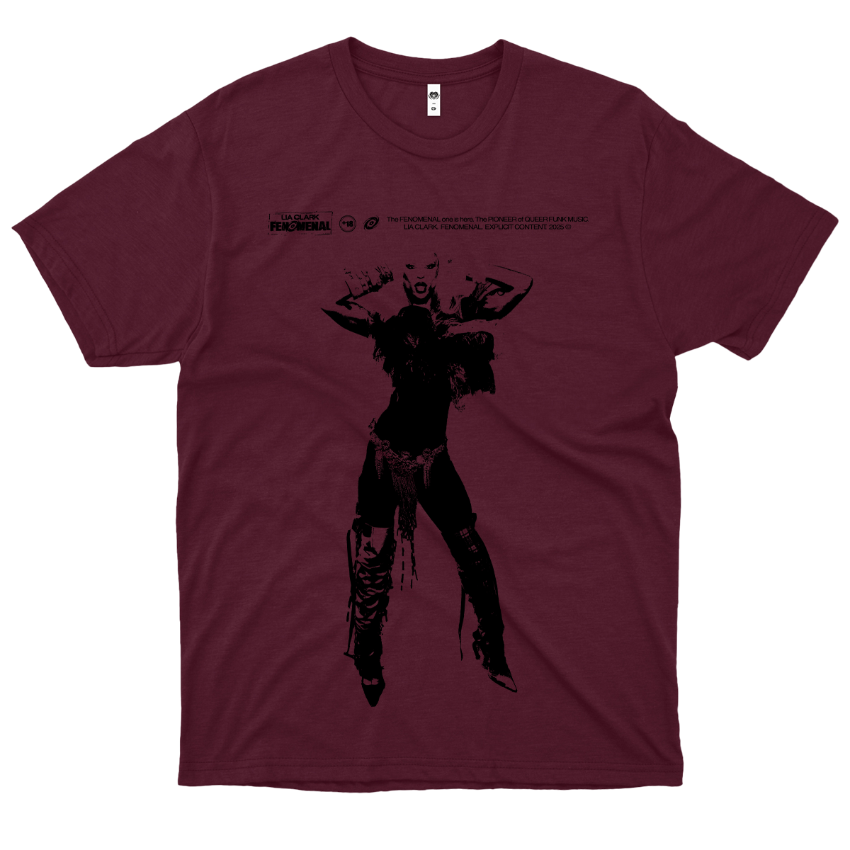 Lia Clark (Camiseta Vinho) - I