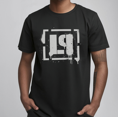 Linkin Park (Camiseta Preta) - Bracket Spray Logo