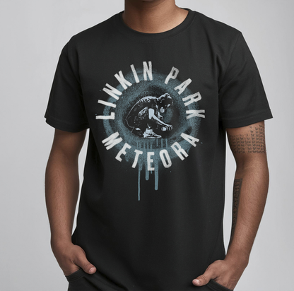 Linkin Park (Camiseta Preta) - Circle Spray Twofer