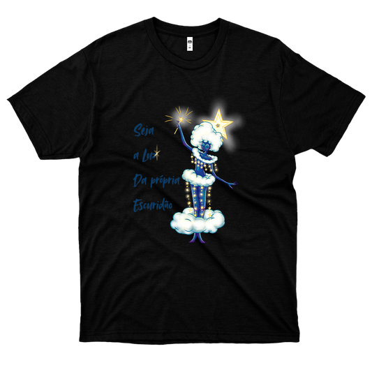 Lua Maria  (Camiseta Preta) - Seja A Luz