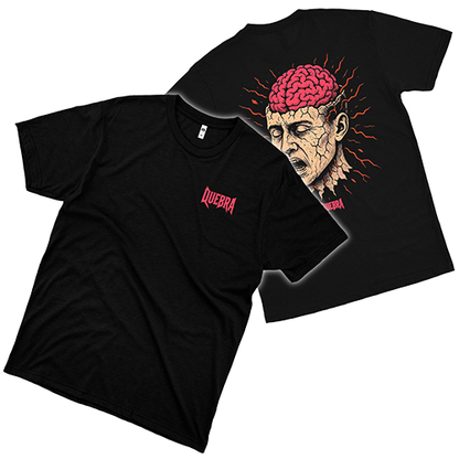 Quebra (Camiseta Preta) - Logo Peito