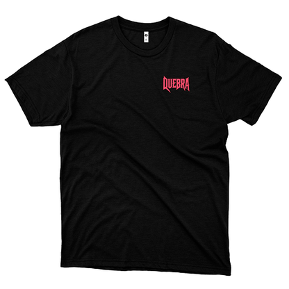 Quebra (Camiseta Preta) - Logo Peito