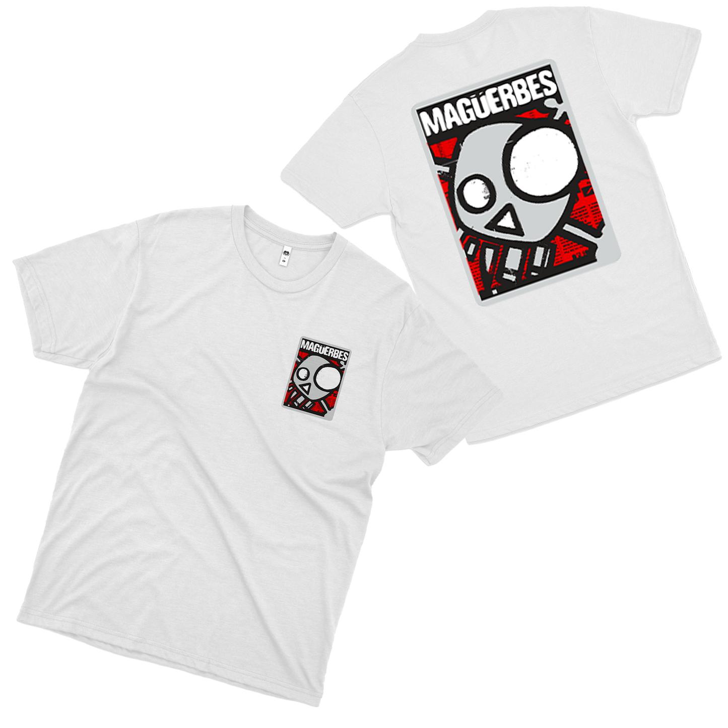 Maguerbes (Camiseta Branca) - Caveira