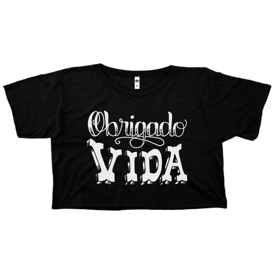 Maguerbes (Cropped Preto) - Obrigado Vida