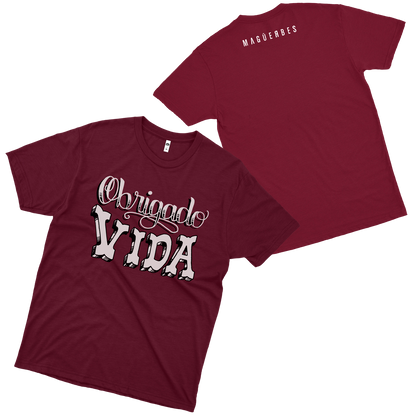 Maguerbes (Camiseta Vinho) - Obrigado Vida