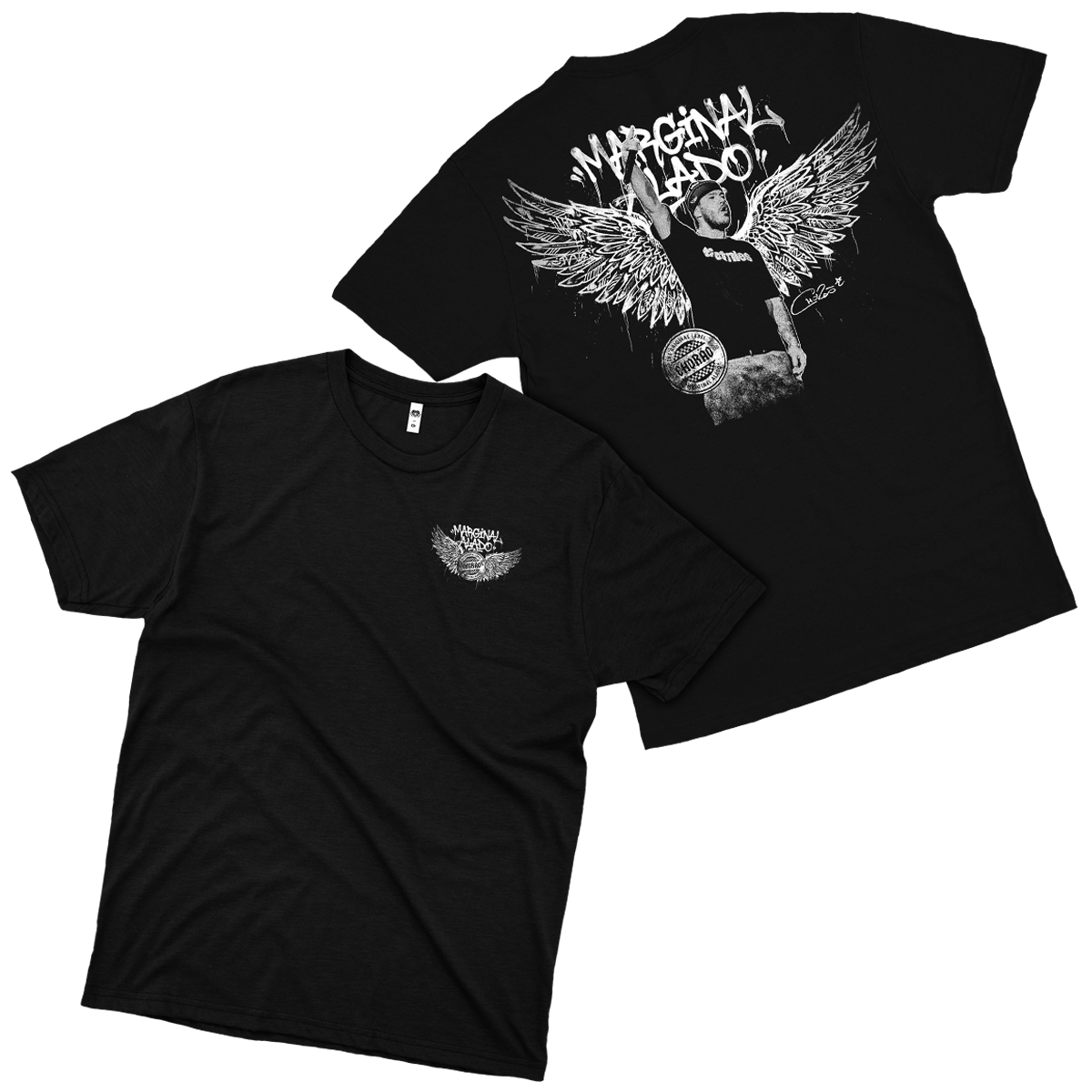 Charlie Brown Jr  (Camiseta Preta) - Marginal Alado